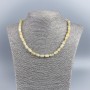 Citrine Cylindrical Bead Necklace, Ø6×9mm, length 48cm