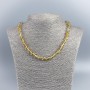 Natural Citrine Bead Necklace, Faceted Round Beads, 8mm diameter, 48cm length
