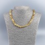 Citrine Necklace with Faceted Round Beads, 8.5mm diameter, 48 cm length