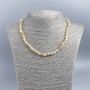 Natural Citrine Necklace with Faceted Round Beads, 6mm diameter, 48cm length