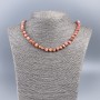 Necklace of Natural Mother-of-Pearl (Tinted) Terracotta Chip, Diameter 8mm+-, Length 50cm+