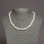 Necklace made of natural mother-of-pearl square 5.5–6 mm ±, length 45 cm ±