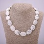 Kaholong Natural Stone Necklace, oval 25×18mm, length 45cm +