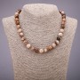 Jasper Bead Necklace, Smooth Round Beads 10mm Diameter, 45cm Length