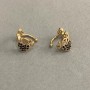 Xuping Ear Cuff 18K Gold Plated Black Rhinestones Love 10x8mm +