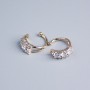Xuping Ear Cuff 18K Gold Plated White Rhinestones 12x4mm +