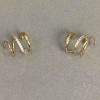 Xuping Triple Ear Cuff 18K Gold Plated White Rhinestones 10x8mm +