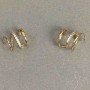 Xuping Triple Ear Cuff 18K Gold Plated White Rhinestones 10x8mm +