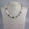 Rutilated Quartz Necklace, Natural Stone Smooth Round, Diameter 8.5mm+-, Length 48cm+