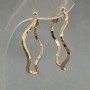 Xuping Ring Earrings 18K Gold Plated, thickness 2mm+/-, diameter 35mm+