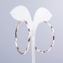 Xuping Ring Earrings 18K Gold Plated, thickness 3mm+/-, diameter 50mm+