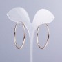 Xuping Ring Earrings 18K Gold Plated, thickness 2mm+/-, diameter 43mm+