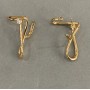 Xuping Earrings 18K Gold-Plated with White Stones, 34x22mm+