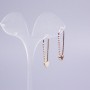 Earrings Xuping 18K Gold Plated with White Crystals Heart 30x8mm+