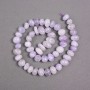Lavender Amethyst Beads on Thread Natural Stone Tumbled, size 10x7mm+/-, length 40cm+