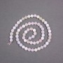 Morganite Beads on Thread Natural Stone Faceted Round, diameter 6mm+/-, length 38cm+
