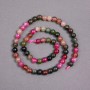 Tourmaline Beads on Thread Smooth Round, diameter 6mm+/-, length 37cm+
