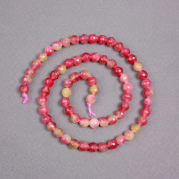Beads on a Thread, Polychrome Tourmaline, faceted ball, diameter 6mm+/-, length 38cm+