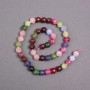 Tourmaline Beads on a Strand, Natural Stone, Faceted Round, 8.5mm+- Diameter, 38cm+ Length