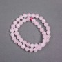 Rose Quartz Beads on a Strand, Natural Stone, Faceted Round, 8mm+- Diameter, 38cm+ Length