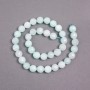 Angelite Beads on Thread, Natural Stone Faceted Round, Diameter 10mm+/-, Length 38cm+