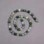Rutilated Quartz Beads on Thread, Natural Stone Smooth Round, Diameter 6mm+/-, Length 39cm+