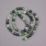 Rutilated Quartz Beads on Thread, Natural Stone Smooth Round, Diameter 8mm+/-, Length 39cm+