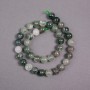 Rutilated Quartz Beads on Thread, Natural Stone Smooth Round, Diameter 10mm+/-, Length 39cm+
