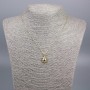 Xuping Chain 18K Gold Plating with Sun Pendant, diameter 17x16mm+/-, with extension chain, length 53cm+/-, thickness 1mm+