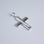 Xuping Rhodium Cross Pendant with White Rhinestones, 24x18mm+
