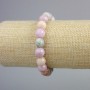 Colourful Jadeite Bracelet, smooth round beads, diameter 10mm+/-, length 18cm+/- (stretch)