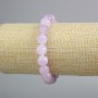 Kunzite Bracelet, faceted bead, diameter 10mm+/-, length 18cm+/- (stretch)