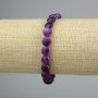 Sugilite Bracelet, faceted coin beads, diameter 8.5mm+-, length 18cm+- (stretch)