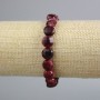 Rubellite Tourmaline Bracelet, faceted coin beads, diameter 10mm+-, length 18cm+- (stretch)