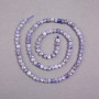 Beads on a Strand, Iolite Natural Stone Faceted Cube, Diameter 4x4mm +/-, Length 39cm+