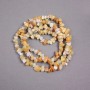 Beads on Fishing Line Yellow Agate Chips, Diameter 8x7x4mm+-, Length 80cm+