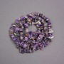 Beads on Fishing Line Charoite Chips, Diameter 11x6x4mm+-, Length 80cm+