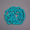 Turquoise beads on a string (single pieces) light blue gemstone chips, diameter 7x6x4mm +/- , length 78cm +/-