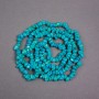 Blue Turquoise Chip Beads on String, Diameter 7x6x4mm+/-, Length 78cm+