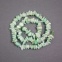 Amazonite Chip Beads on String, Natural Stone, Diameter 11x7x4mm+/-, Length 39cm+