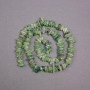 Prehnite Beads natural gemstone chip, 8x2mm diameter, 40cm long on thread