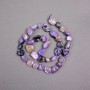 Charoite Beads on String, Natural Stone Tumbled, Diameter 13x9mm+/-, Length 39cm+