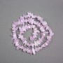 Kunzite Beads on a Thread, Natural Stone Chips, Diameter 9x4mm+/-, Length 40cm+
