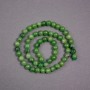 Canadian Jade Beads on a Thread, Natural Stone Smooth Round, Diameter 6.5mm+/-, Length 38cm+