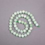 Amazonite Beads on Thread, Natural Stone Smooth Round, Diameter 8.5mm+/-, Length 38cm+