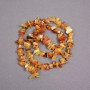 Amber Chip Beads on a Thread, diameter 8x3mm+-, length 39cm+