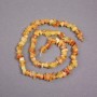 Amber Chip Beads on a Thread, diameter 7x4mm+-, length 39cm+
