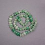 Nephrite Jade Beads on Thread, Natural Stone Tumbled, Diameter 10x7mm+/-, Length 39cm+