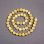 Yellow Jadeite Beads on Thread, Smooth Round, Diameter 8.5mm+/-, Length 40cm+