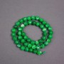 Chrysoprase Beads on Thread, smooth round bead, diameter 6.5mm+/-, length 38cm+